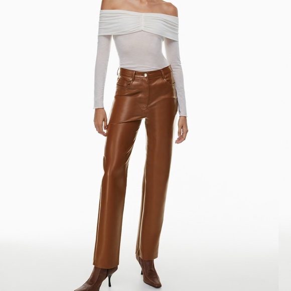 Aritzia⭐️Melina faux leather pants💗New! - Picture 2 of 15
